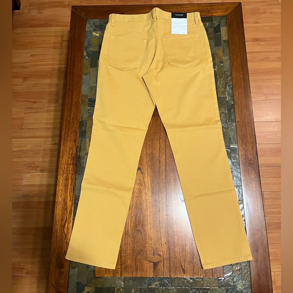 Banana Republic Men's Mustard Slim Traveler Pants 31x30 - Picture 5 of 6